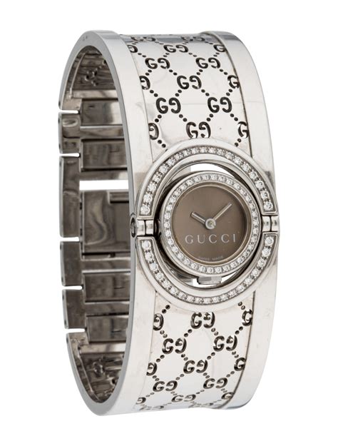 ladies watches gucci|Gucci ladies watch with diamonds.